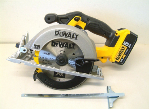 Пила циркулярная Dewalt DCS391N, 18 В, 165 мм